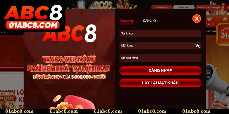 Hướng dẫn đăng nhập Abc8